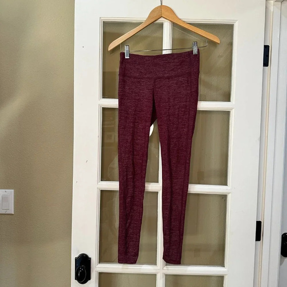 ATHLETA Maroon Heather Leggings Running Tights - size XS - Picture 3 of 5